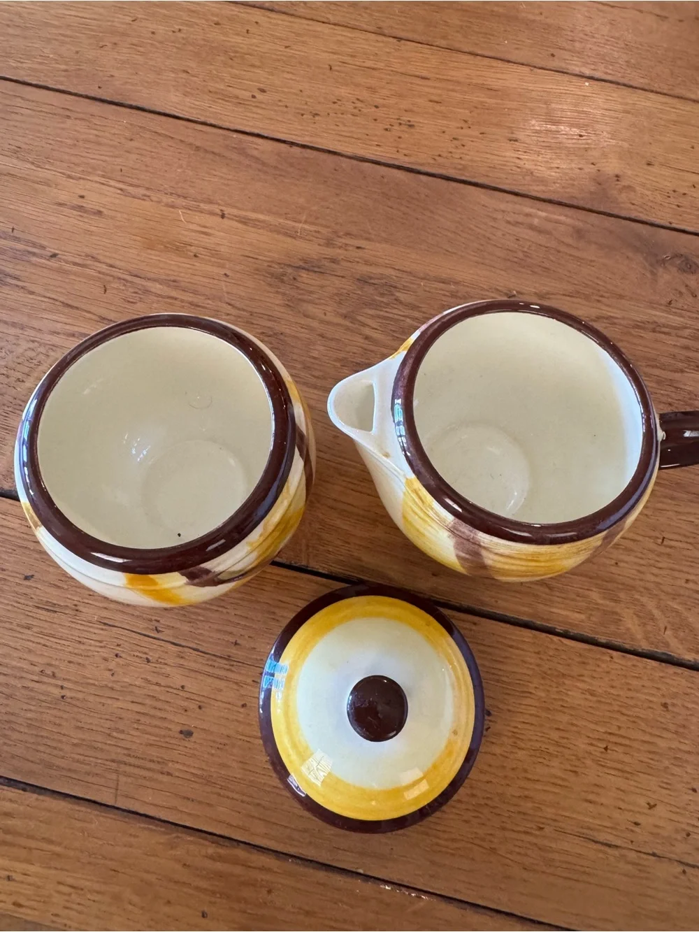 Vintage Vernonware Sugar & Creamer